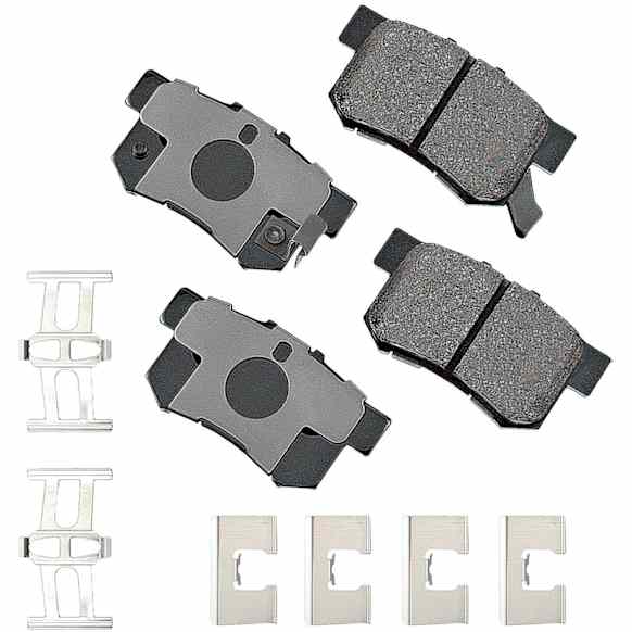 1996 Acura RL - Rear Ceramic Brake Pad Set, 3.5L 6Cyl, FWD, Pro-ACT Series