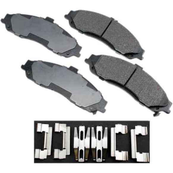 2002 Chevrolet Corvette - Front Ceramic Brake Pad Set, 5.7L 8Cyl, RWD, Pro-ACT Series