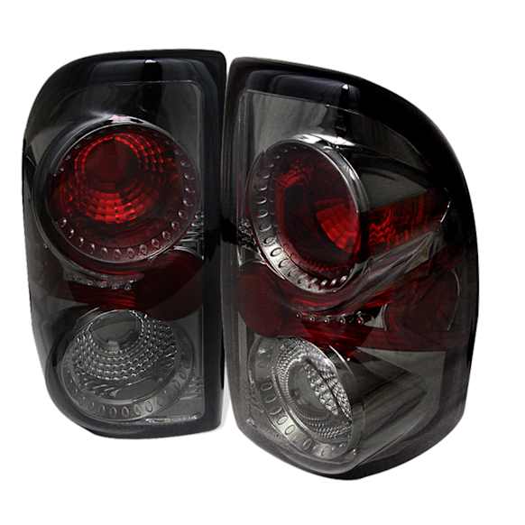 1999 Dodge Dakota - Driver and Passenger Side Halogen Tail Light, Without bulb(s), Smoked Lens, Chrome Interior, Euro Series