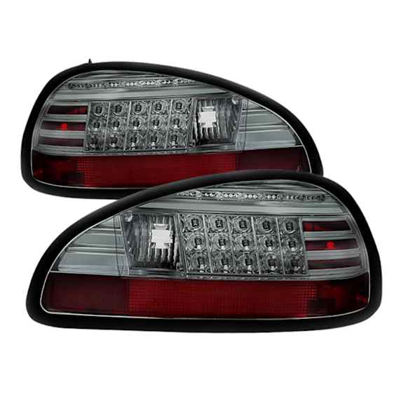 5007179 Driver and Passenger Side LED Tail Light, With bulb(s), Smoked Lens, Chrome Interior, LED Series