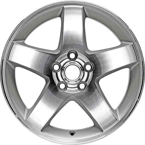 ALY02325U10N Aluminum Silver Wheel, 17 in. X 7 in., 5 x 115 mm Bolt Pattern
