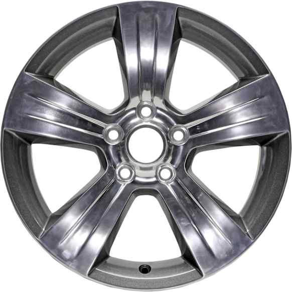 ALY02380A90N Aluminum Polished Wheel, 17 in. X 6.5 in., 5 x 4.5 in. Bolt Pattern