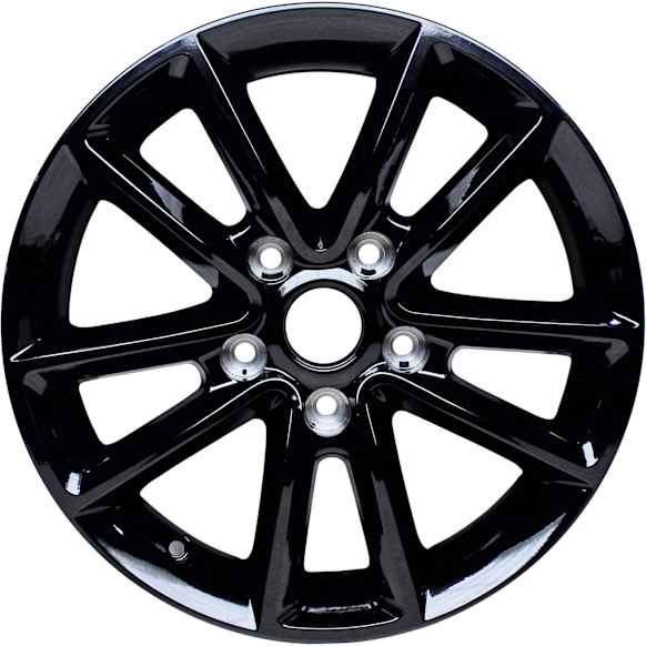 ALY02399U45N Aluminum Painted Black Wheel, 17 in. X 6.5 in., 5 x 5 in. Bolt Pattern