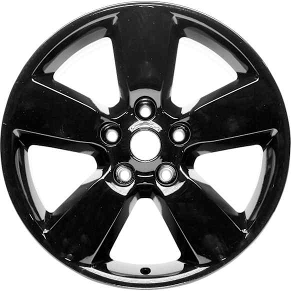 ALY02451U45N Aluminum Painted Black Wheel, 20 in. X 8 in., 5 x 5.5 in. Bolt Pattern