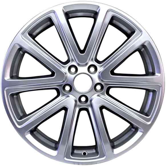 ALY03994U20N Aluminum Silver Wheel, 20 in. X 8.5 in., 5 x 4.5 in. Bolt Pattern