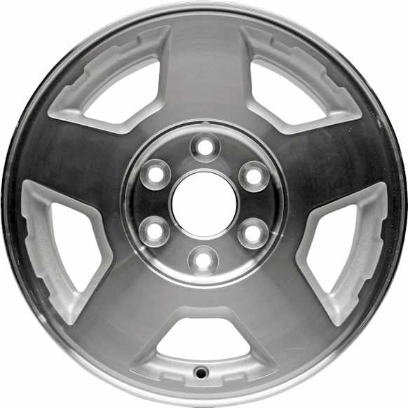 Aluminum Silver Wheel, 17 in. X 7.5 in., 6 x 5.5 in. Bolt Pattern