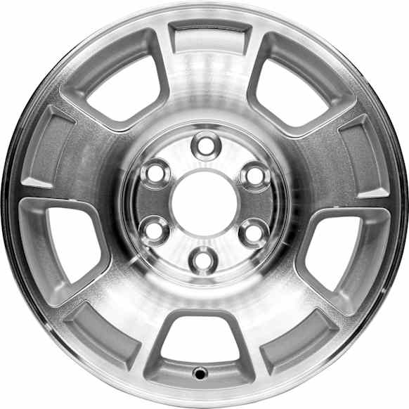 ALY05299U10N Aluminum Silver Wheel, 17 in. X 7.5 in., 6 x 5.5 in. Bolt Pattern