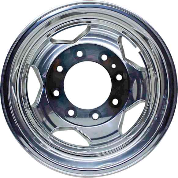 ALY05520U80N Rear Aluminum Polished Wheel - 17 in. X 6.5 in., 8 x 210 mm Bolt Pattern