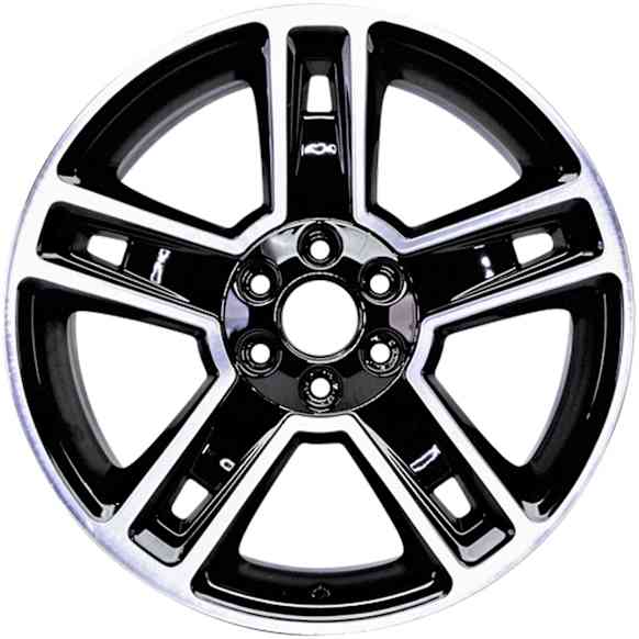 ALY05664U45N Aluminum Painted Black Wheel, 22 in. X 9 in., 6 x 139.7 mm Bolt Pattern