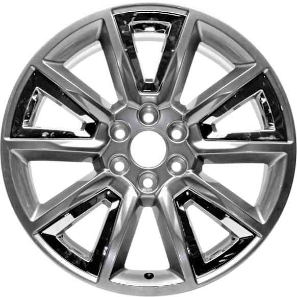 ALY05696U78N Aluminum Silver Wheel, 22 in. X 9 in., 6 x 5.5 in. Bolt Pattern