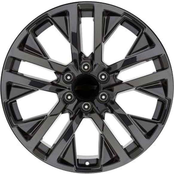 ALY05903U45N Aluminum Painted Black Wheel, 22 in. X 9 in., 6 x 5.5 in. Bolt Pattern