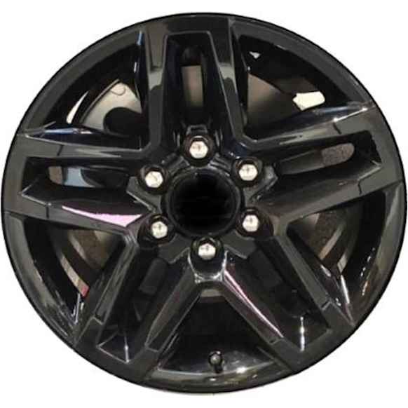2020 Chevrolet Silverado 1500 - Aluminum Painted Black Wheel, 18 in. x 8.5 in., 6 x 5.5 in. Bolt Pattern