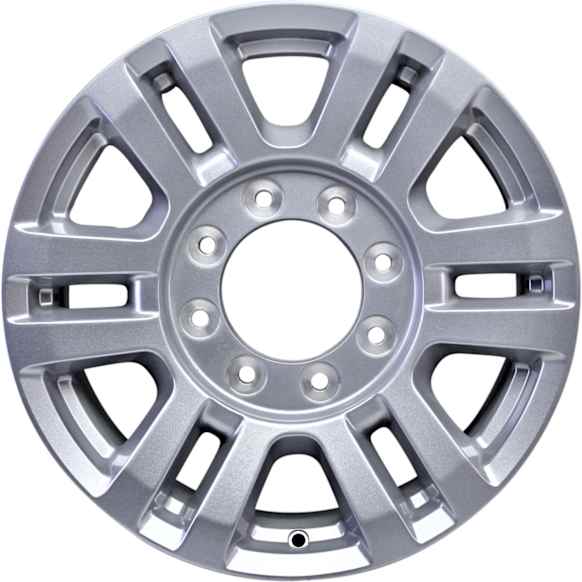 2018 Ford F-250 Super Duty - Aluminum Silver Wheel, 12 Spoke; Factory Replacement; (Associated Hollander Numbers: 10098); OE: HC3Z1007B, 18 in. x 8 in., 8 x 170 mm Bolt Pattern