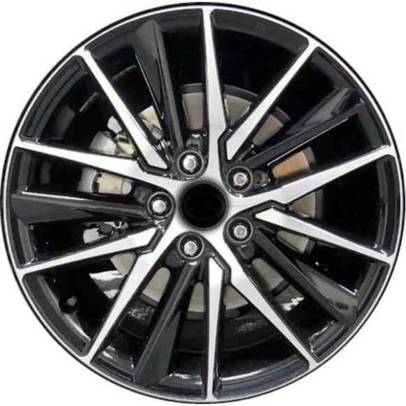 ALY69133U45N Aluminum Painted Black Wheel, 18 in. X 8 in., 5 x 4.5 in. Bolt Pattern