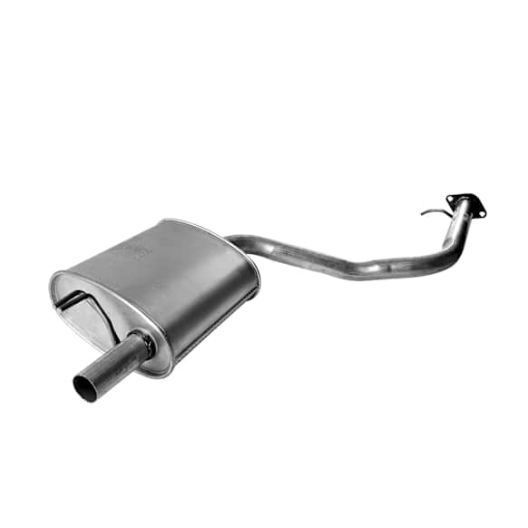 7625 Muffler, Natural, Sedan, Rear Wheel Drive, Welded Assembly