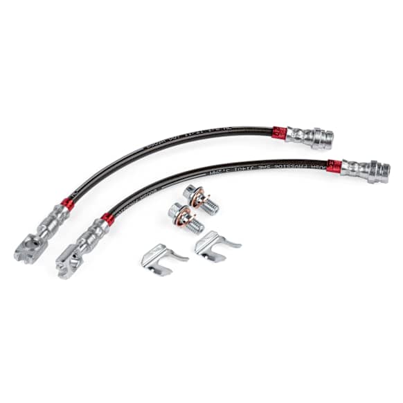 BRK00053 Braided Stainless Steel Brake Lines (Set of 2) - Rear