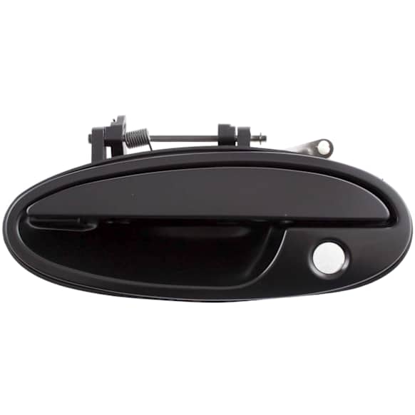 Front, Driver Side Smooth Black Exterior Door Handle, With Key Hole
