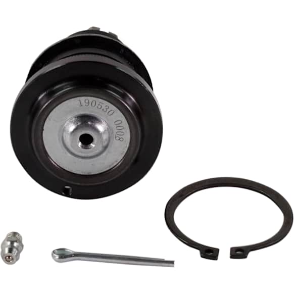 Front, Driver or Passenger Side, Upper Ball Joint, Non-Adjustable, Press-in Type, Includes Nut