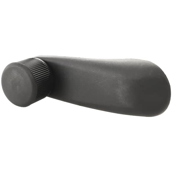 Front Or Rear, Driver Or Passenger Side Window Crank, Plastic, Textured Black