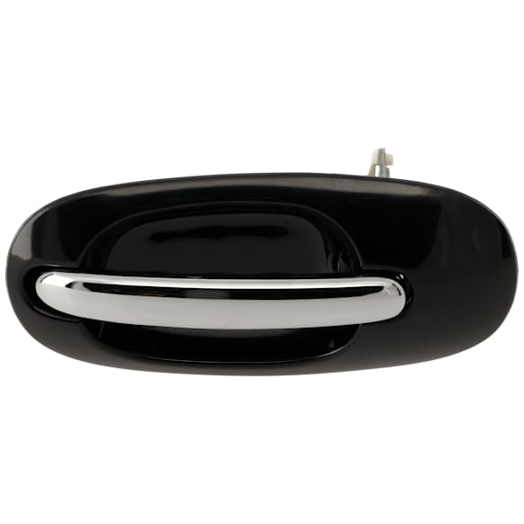 Rear, Driver Side Chrome Lever with Smooth Black Bezel Exterior Door Handle, Without Key Hole, Mini Passenger Van