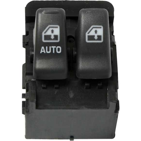 2002 Chevrolet Venture Base - Front, Driver Side Window Switch, Black, 2 Buttons
