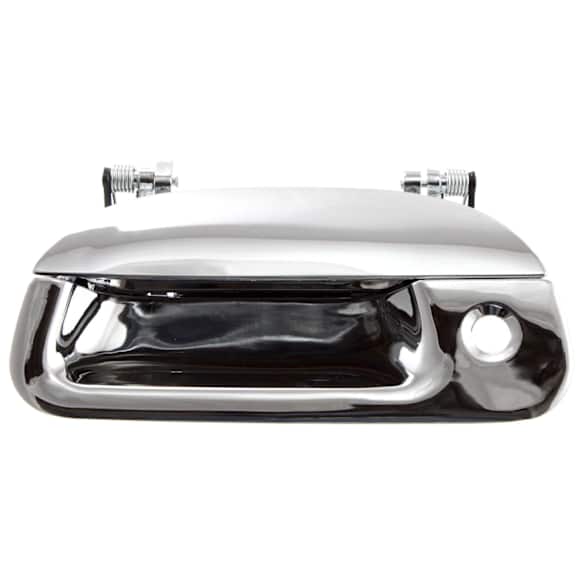 Tailgate Handle, Chrome Plastic Without Camera Hole With Key Hole