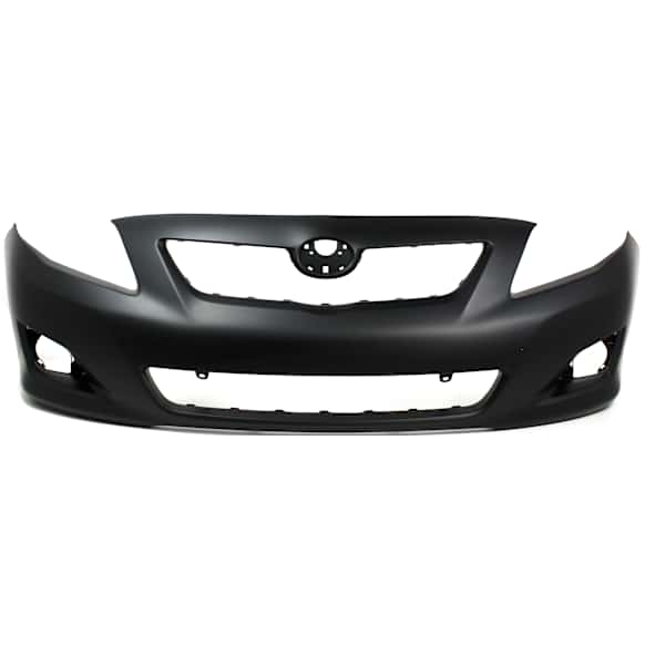 2010 Toyota Corolla - Front Primed Bumper Cover, For Models With Spoiler Holes, North America Built Vehicle, CAPA Certified