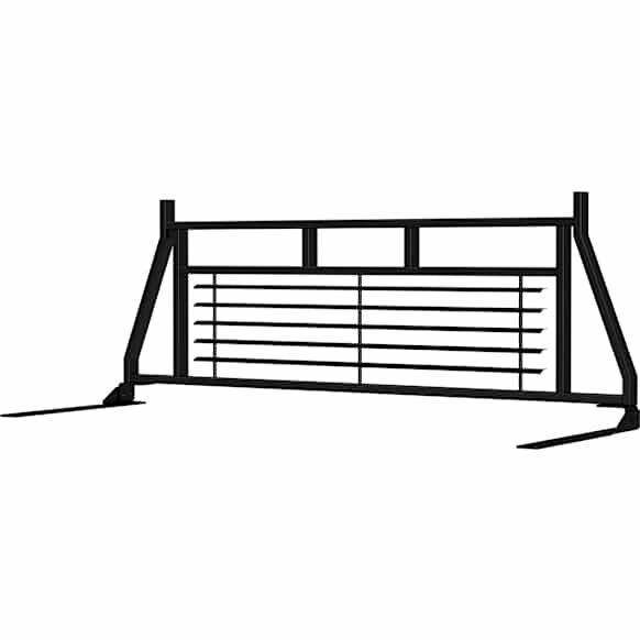 111002 Classic Series Headache Rack, Black