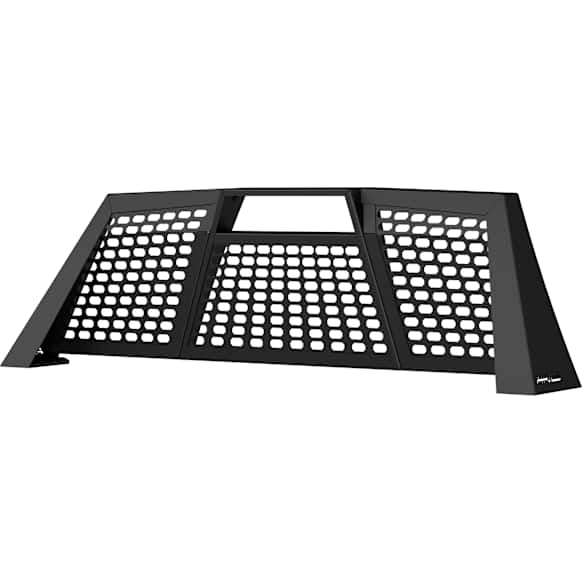 1110112 Switchback Series Headache Rack, Mesh, Powdercoated Black, Sold Individually