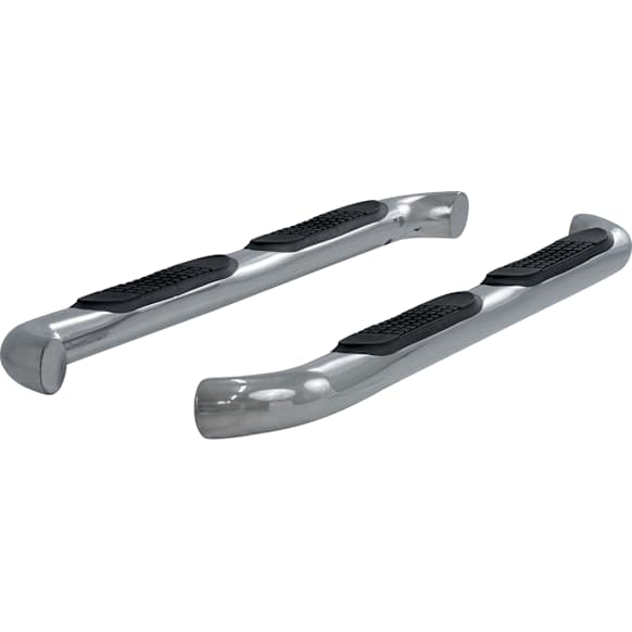 202008-2 3in Side Bars Series Nerf Bars Polished, Covers Cab Length - Set of 2