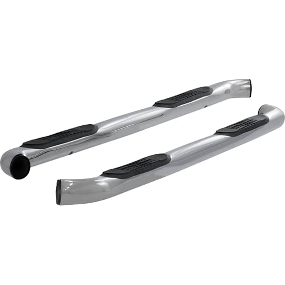 203015-2 3in Side Bars Series Nerf Bars Polished, Covers Cab Length - Set of 2