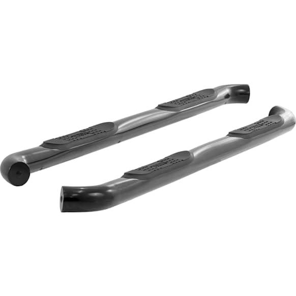 204051 3in Side Bars Series Nerf Bars Black, Covers Cab Length - Set of 2