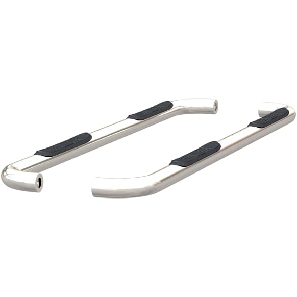 205045-2 3in Side Bars Series Nerf Bars Polished, Covers Cab Length - Set of 2