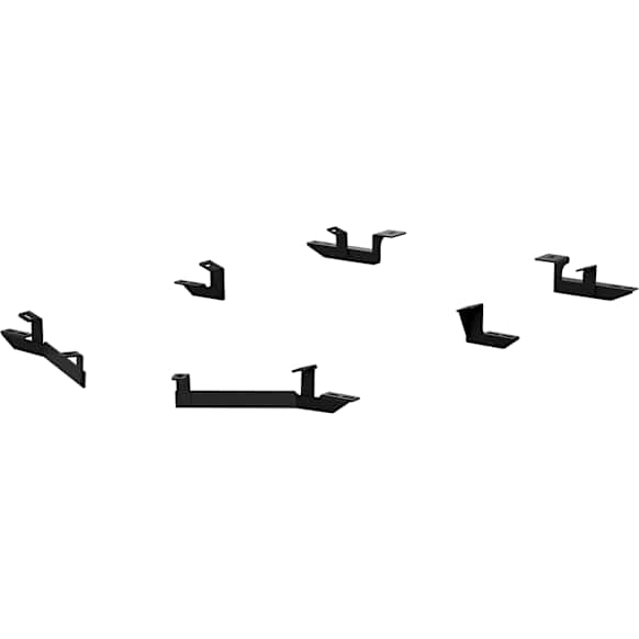 2051154 Running Board Mounting Kit - Powdercoated Black, Steel, Direct Fit, Kit