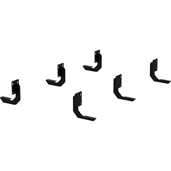 2055124 Running Board Mounting Kit - Powdercoated Black, Steel, Direct Fit, Kit