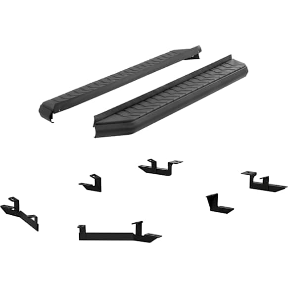 2061003 Running Boards, Powdercoated Black, Aluminum, Sport Utility, 5 in., AeroTread Series