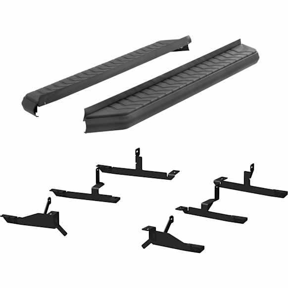 2019 Cadillac XT5 - AeroTread Series, Running Boards, Powdercoated Black, Non-Powered, Aluminum, Set of 2
