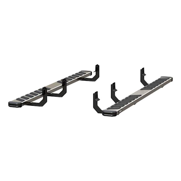 2553028 Running Boards, Black Non-Powered Stainless Steel Set of 2