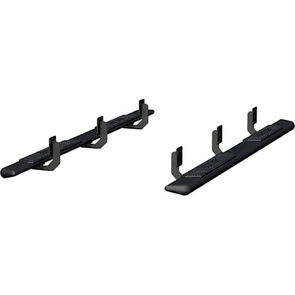 2011 Ford F-450 Super Duty - AscentStep Series, Running Boards, Powdercoated Black, Non-Powered, Carbon Steel, Set of 2