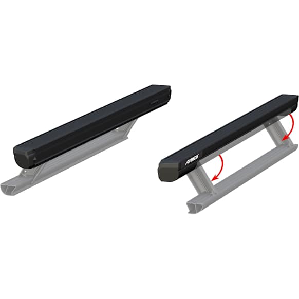 3025179 ctionTrac Series Running Boards - Powdercoated Textured Black, Set of 2, Without Mounting Brackets