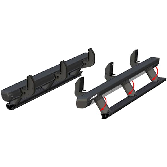3047912 Running Boards, Powdercoated Textured Black, Aluminum, Crew Cab Pickup, 79 in., ActionTrac Series