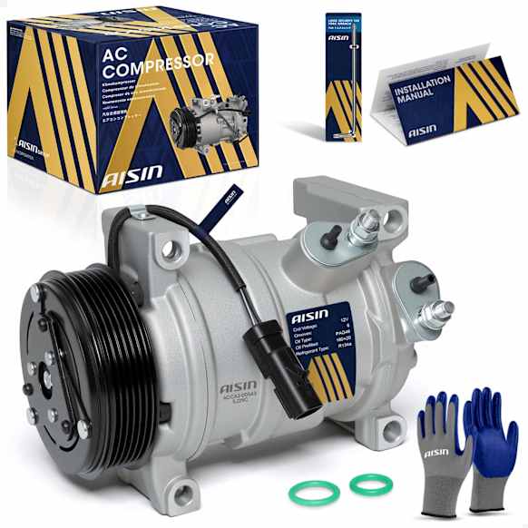 2009 Volkswagen Routan - A/C Compressor, OHV, GAS, 4-Door, Mini Passenger Van, With 10SR15C Compressor and Clutch, With Clutch, 3.8L 6Cyl