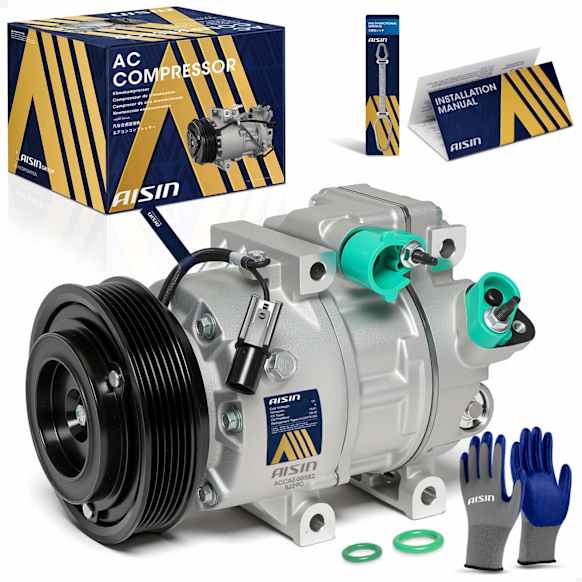 2010 Hyundai Sonata - A/C Compressor, DOHC, GAS, 4-Door, Sedan, With HCC-VS16 Compressor, With Clutch, 2.4L 4Cyl