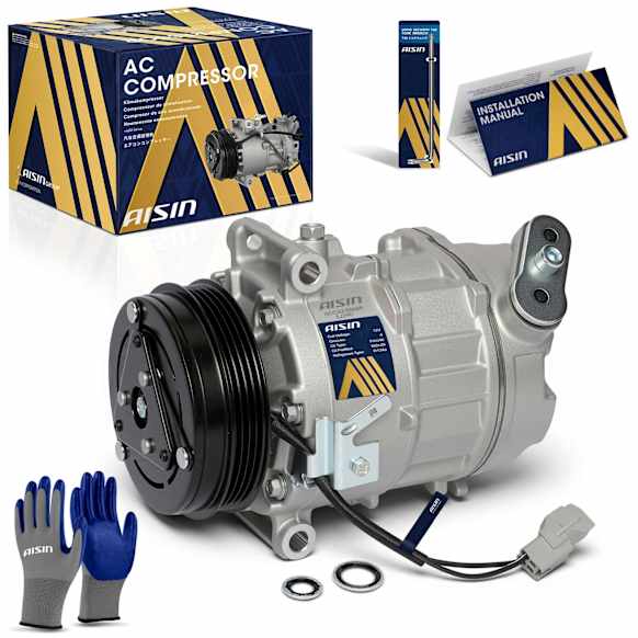 2015 Ram ProMaster 3500 - A/C Compressor, DOHC, DIESEL, 4-Door, Extended Cargo Van, Automatic Transaxle, 4 Groove, 7SBH17C, With Clutch, 3.0L 4Cyl