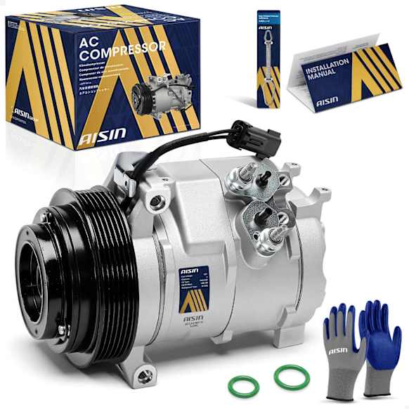 2009 Volkswagen Routan - A/C Compressor, SOHC, GAS, 4-Door, Mini Passenger Van, With Clutch, 4.0L 6Cyl