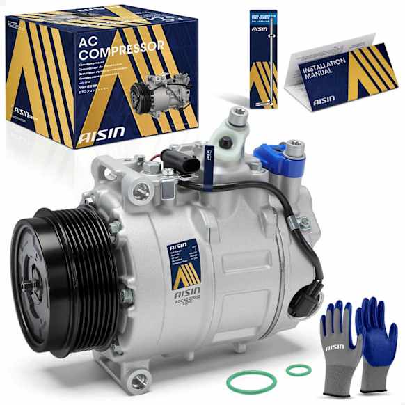 2011 Freightliner Sprinter 3500 - A/C Compressor, DOHC, DIESEL, 3-Door, Standard Cargo Van, 7SEU17C Style & 7-Groove Pulley Compressor, Except 10S17C or 7SBU17C Compressor, Without High Performance Passenger A/C, With Clutch, 3.0L 6Cyl