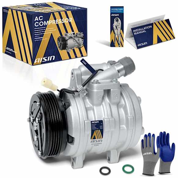 1992 Geo Metro - A/C Compressor, SOHC, GAS, 4-Door, Sedan, 10P08E Style, With Clutch, 1.0L 3Cyl