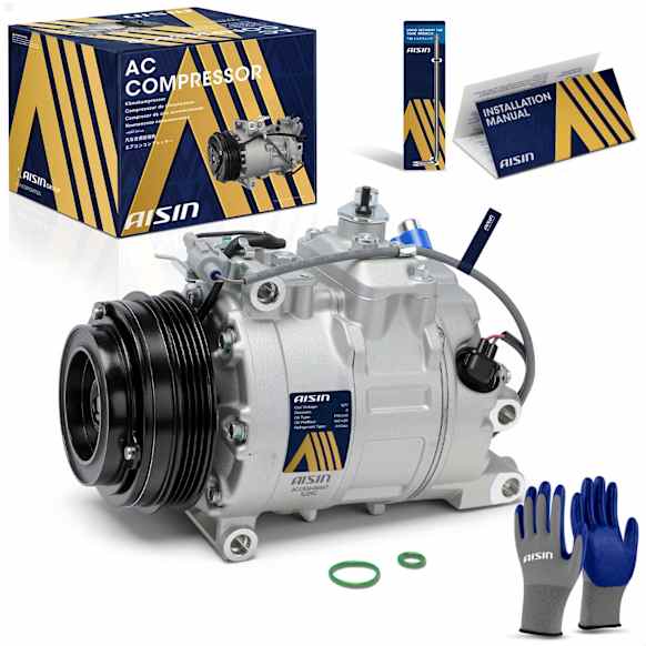 2012 BMW Alpina B7 - A/C Compressor, DOHC, GAS, 4-Door, Sedan, With Clutch, 4.4L 8Cyl