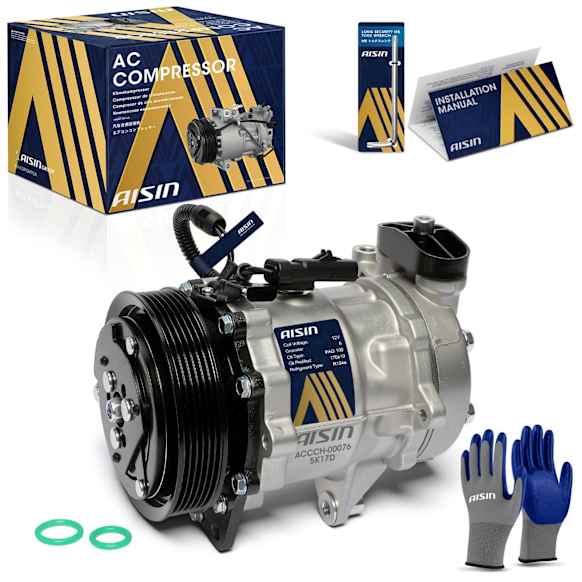 2002 Dodge Ram 1500 - A/C Compressor, SOHC, GAS, 4-Door, Crew Cab Pickup, Chamfered Ports, With Clutch, 4.7L 8Cyl