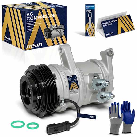 2006 Jeep Commander - A/C Compressor, SOHC, GAS, 4-Door, Sport Utility, With Clutch, 3.7L 6Cyl